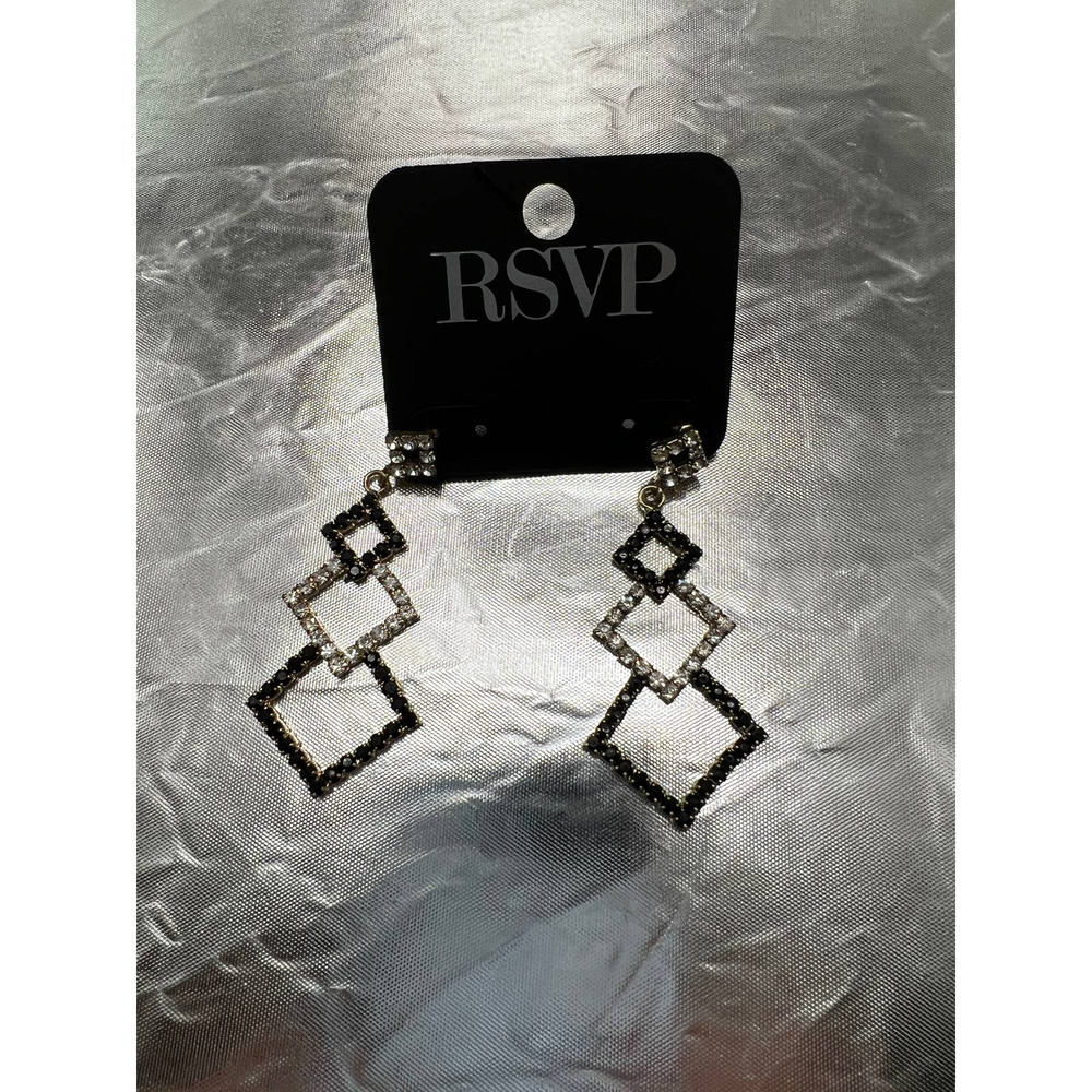RSVP Black and Silver Earrings